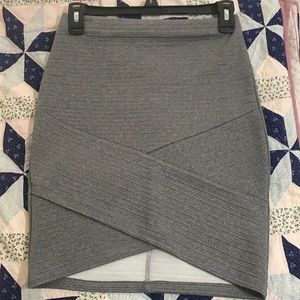 Grey Fitted Skirt